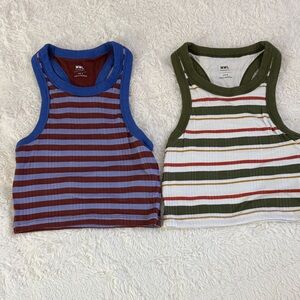 Madewell Kids Striped Tank Tops - Blue, Green, Red